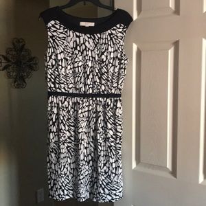 Ann Taylor Loft black and white dress